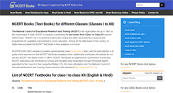 Desktop Screenshot of ncertbooks.info