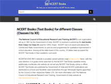 Tablet Screenshot of ncertbooks.info